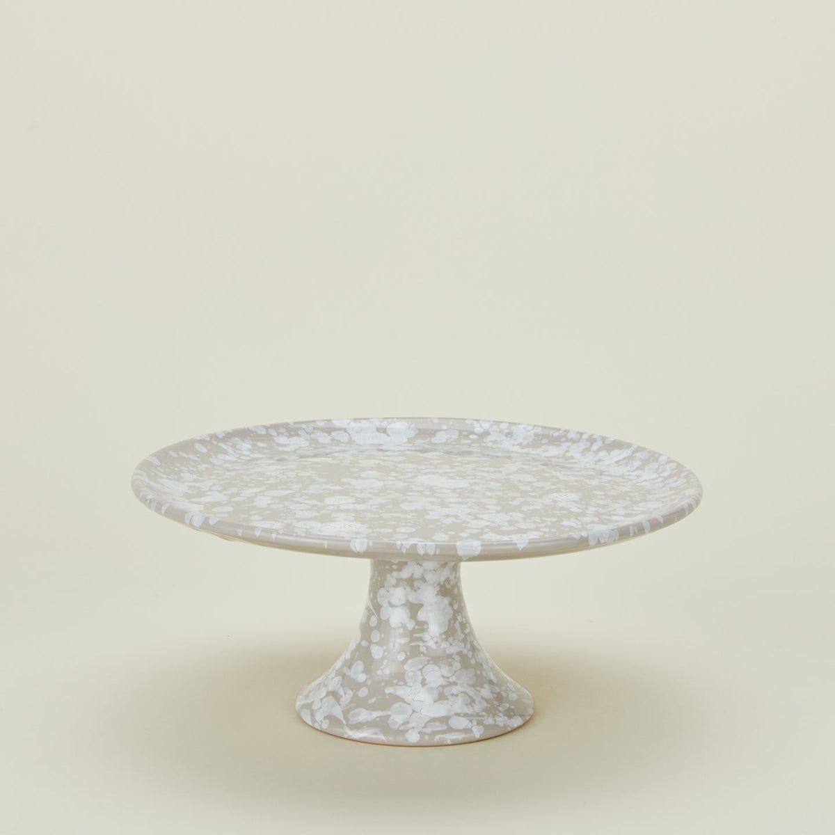 Splatter Cake Stand - Light Grey/White