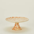 Splatter Cake Stand - Ivory/Bronze