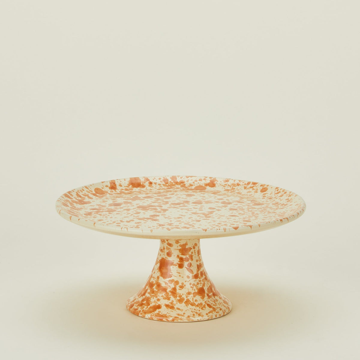 Splatter Cake Stand - Ivory/Bronze