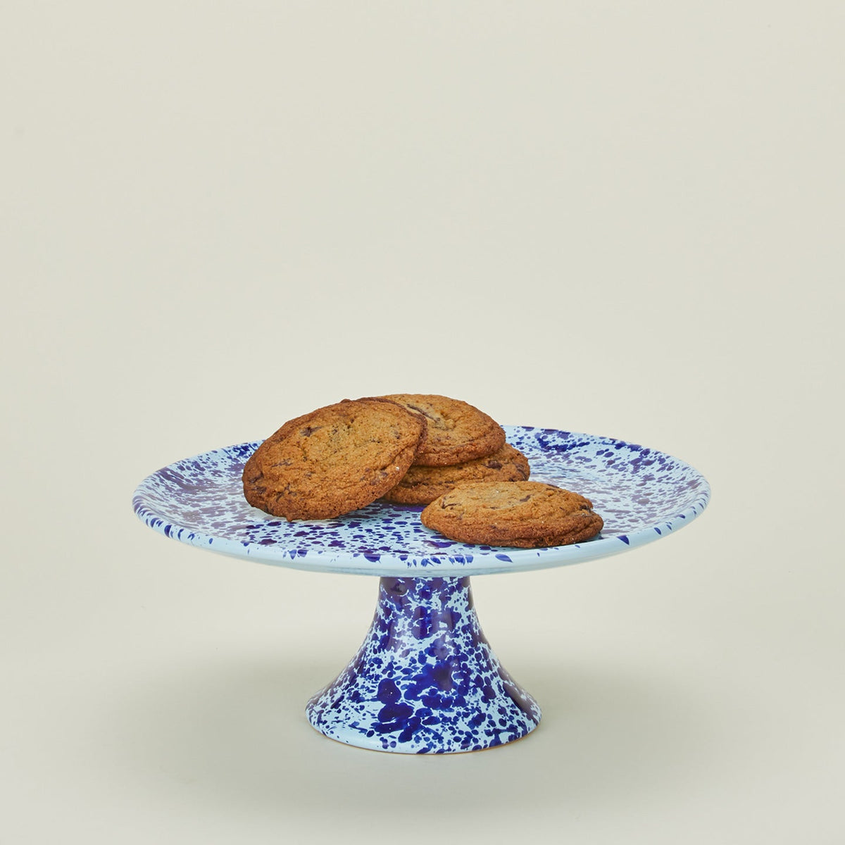 Splatter Cake Stand - Sky/Cobalt