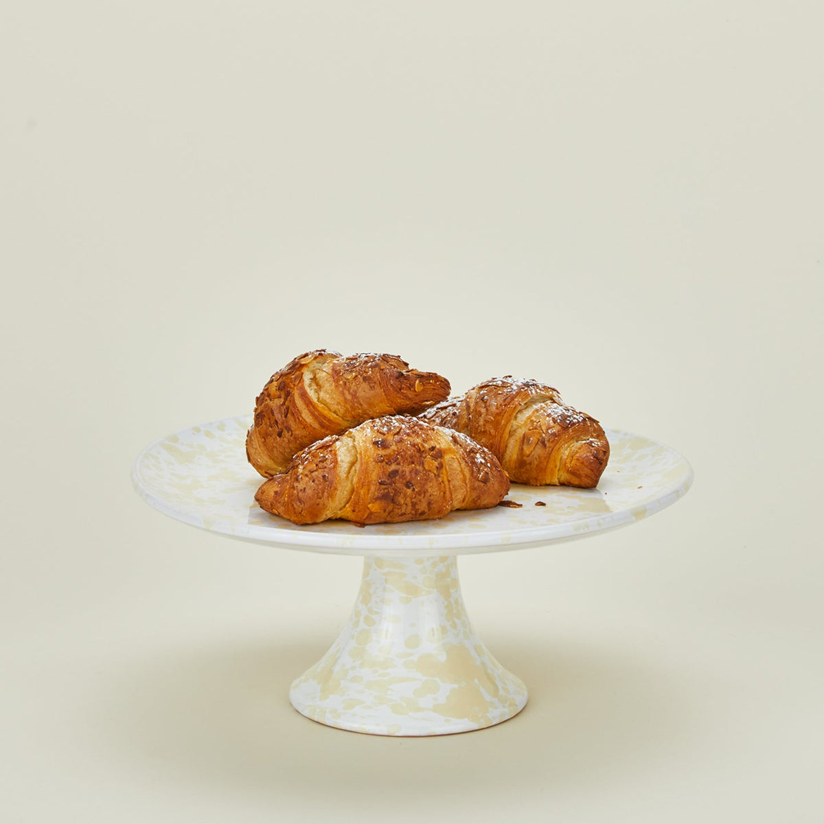 Splatter Cake Stand - White/Ivory