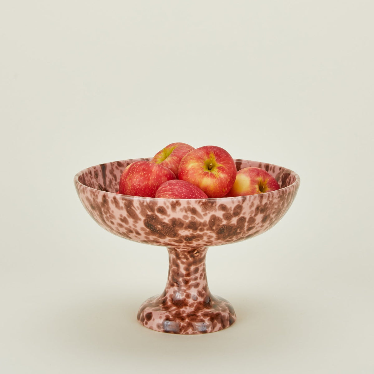 Splatter Footed Bowl - Blush/Bronze