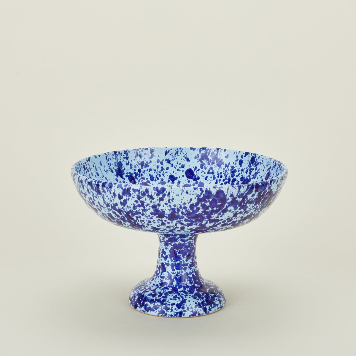 Splatter Footed Bowl - Sky/Cobalt