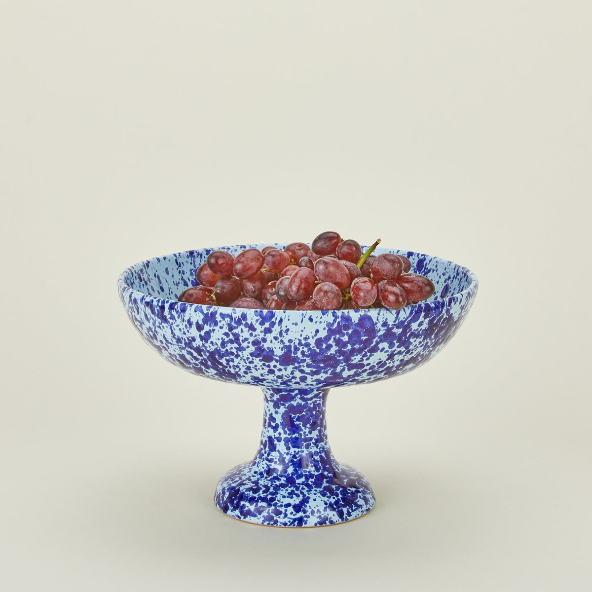 Splatter Footed Bowl - Sky/Cobalt